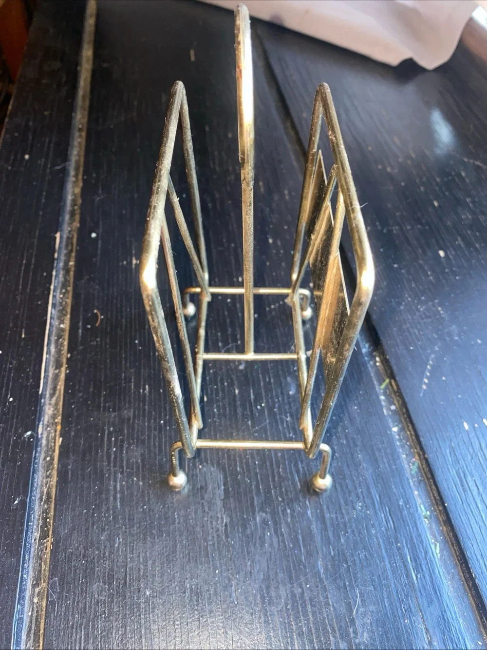 Gold Metal Napkin & Letter Holder - Stylish Home Dining Accessory